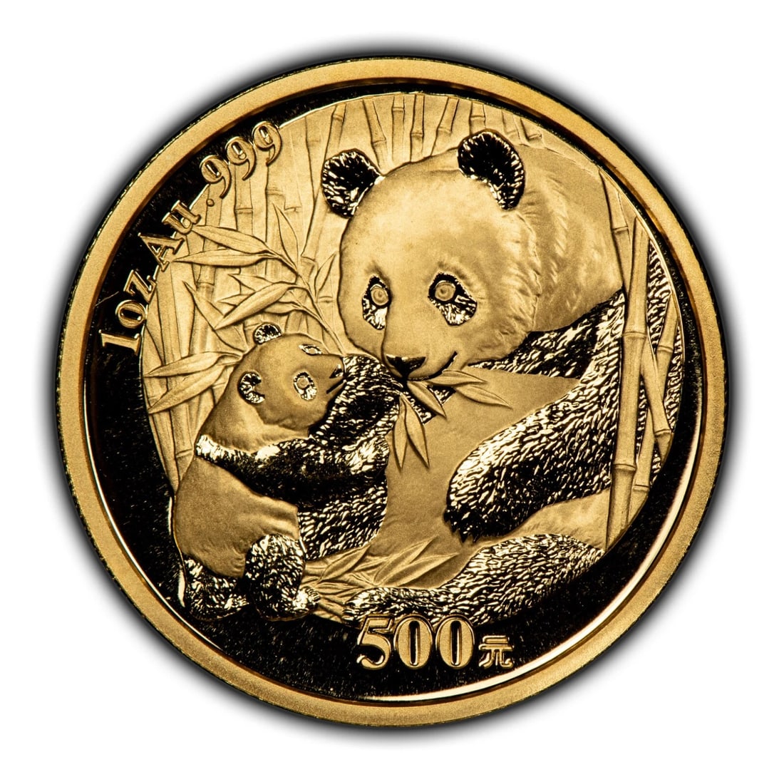 2005 500 YUAN CHINA 1 OZ GOLD PANDA COIN: 2005 500 Yuan China 1 oz Gold Panda Coin Brand/Mint: Chinese Mint Year: 2005 Fineness: 0.999 Country of Origin: China Accessories: None Accessories Notice: When purchasing pre-owned goods, please r