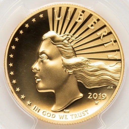 2019-W G$100 AMERICAN LIBERTY HIGH RELIEF ENHANCED PL BLUE GRADIENT: 2019-W G$100 American Liberty High Relief Enhanced PL Blue Gradient Year: 2019 Composition: GOLD Denomination: $100 Country of Origin: United States Accessories: None Accessories Notice: When purch