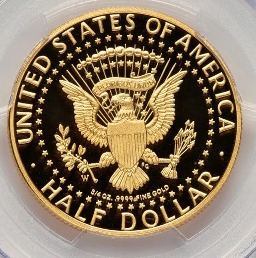 2014-W 50C GOLD JFK 50TH ANNIVERSARY JFK CAMELOT LABEL: 2014-W 50C Gold JFK 50th Anniversary JFK Camelot Label Year: 2014 Composition: GOLD Denomination: 50C Country of Origin: United States Accessories: None Accessories Notice: When purchasing pre-owne