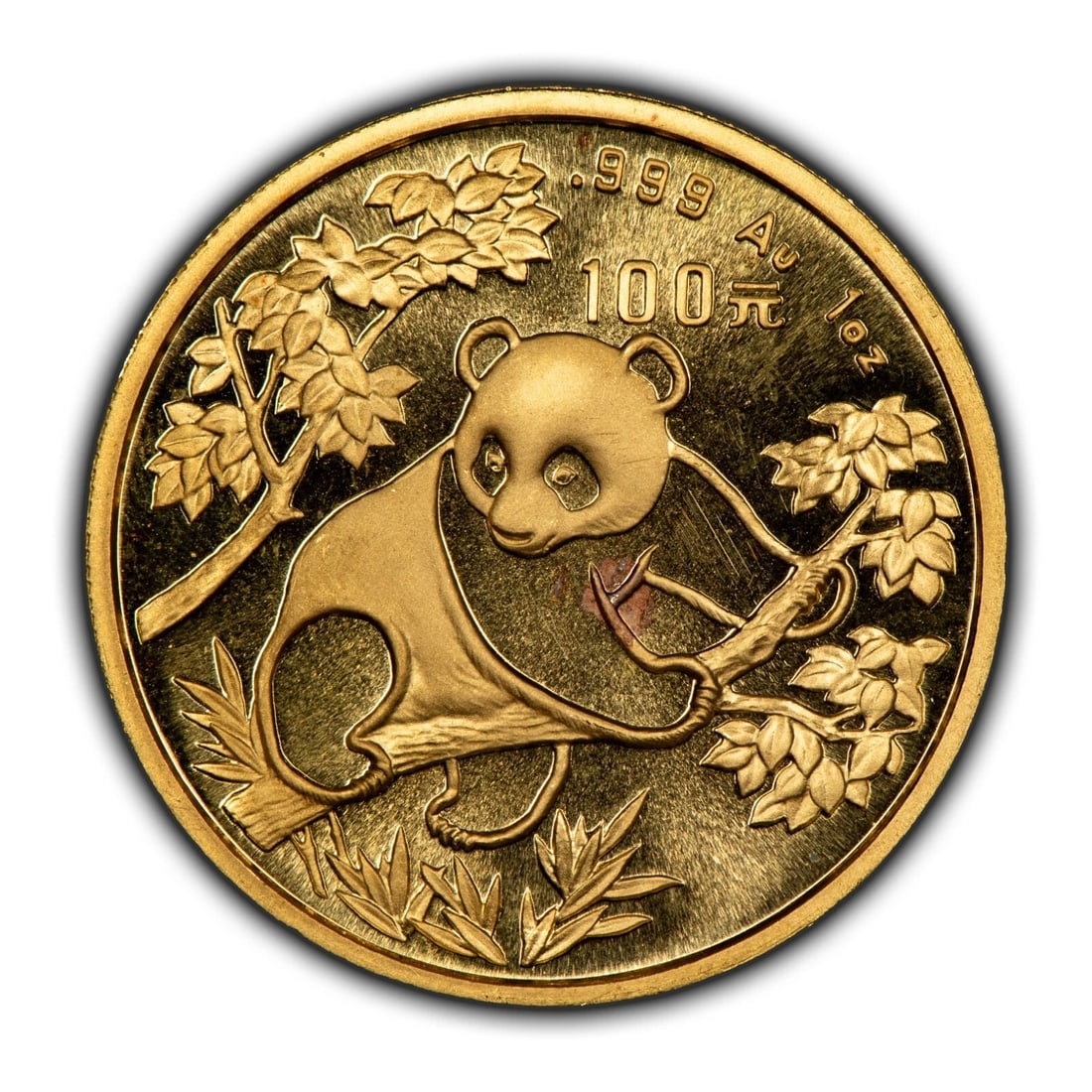 1992 100 YUAN CHINA 1 OZ GOLD PANDA COIN (1 of 8)