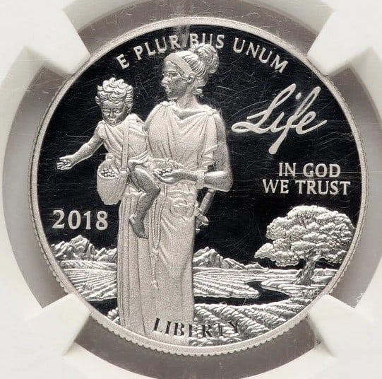 2018-W PROOF PLATINUM EAGLE 1 OZ ED MOY (1 of 2)