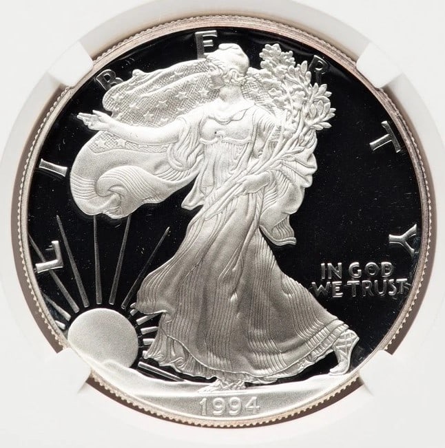 1994-P PROOF SILVER EAGLE 1 OZ MIKE CASTLE (1 of 2)