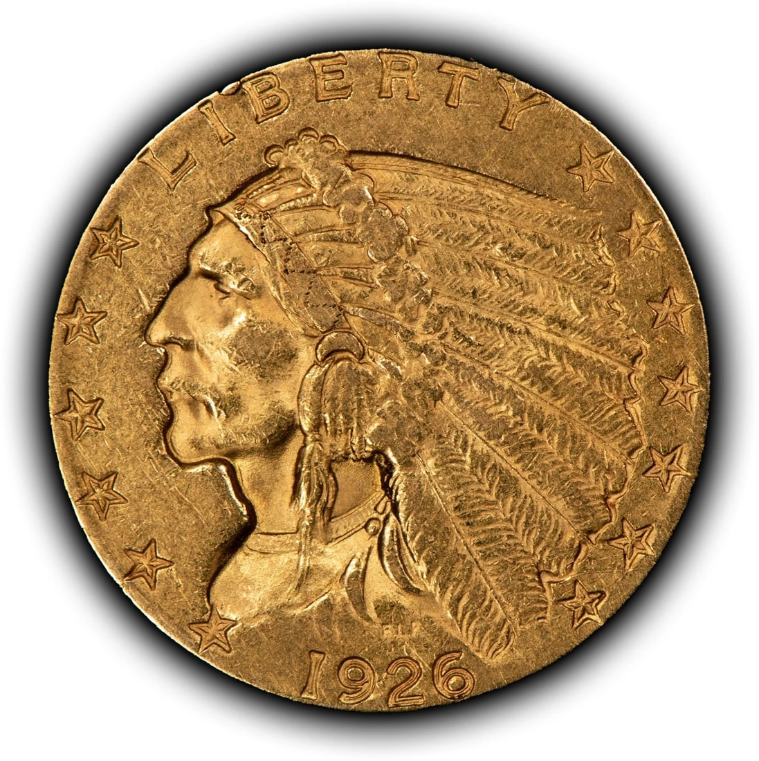 1926 G$2.50 INDIAN HEAD GOLD QUARTER EAGLE - AUTHENTIC: 1926 G$2.50 Indian Head Gold Quarter Eagle - Authentic Brand/Mint: U.S. Mint Year: 1926 Fineness: 0.9 Country of Origin: United States Accessories: None Accessories Notice: When purchasing pre-owne