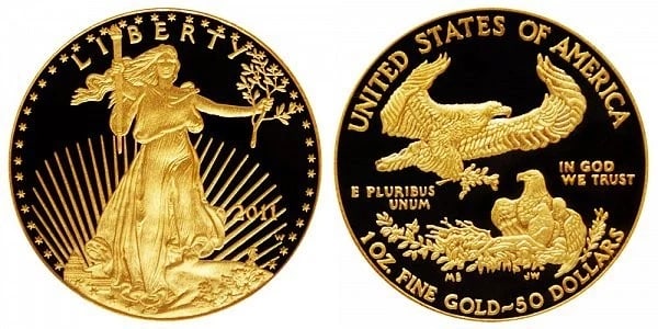 2011-W G$5 1/10 OZ GOLD AMERICAN EAGLE: 2011-W G$5 1/10 oz Gold American Eagle Brand/Mint: U.S. Mint Year: 2011 Fineness: 0.9167 Country of Origin: United States Accessories: None Accessories Notice: When purchasing pre-owned goods, plea