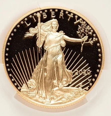 2020-W PROOF GOLD EAGLE 1/2 OZ NON DESIGNATION (1 of 2)