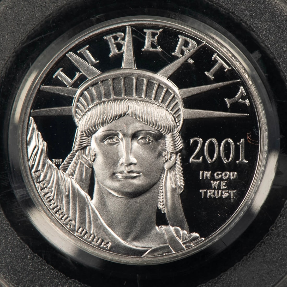 2001-W $25 1/4 OZ PLATINUM AMERICAN EAGLE PROOF: 2001-W $25 1/4 oz Platinum American Eagle Proof Brand/Mint: U.S. Mint Year: 2001 Fineness: 0.999 Country of Origin: United States Accessories: None Accessories Notice: When purchasing pre-owned goo
