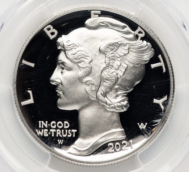 2021-W PALLADIUM EAGLE 1 OZ FDI SILVER FOIL (1 of 2)