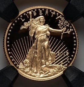 2015-W $5 TENTH-OUNCE GOLD EAGLE MILES STANDISH: 2015-W $5 Tenth-Ounce Gold Eagle Miles Standish Year: 2015 Composition: GOLD Denomination: $5 Country of Origin: United States Accessories: None Accessories Notice: When purchasing pre-owned goods,