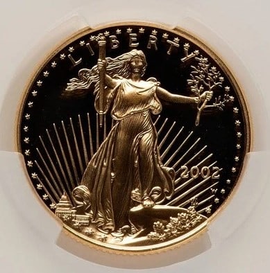 2002-W $10 QUARTER-OUNCE GOLD EAGLE G (1 of 2)