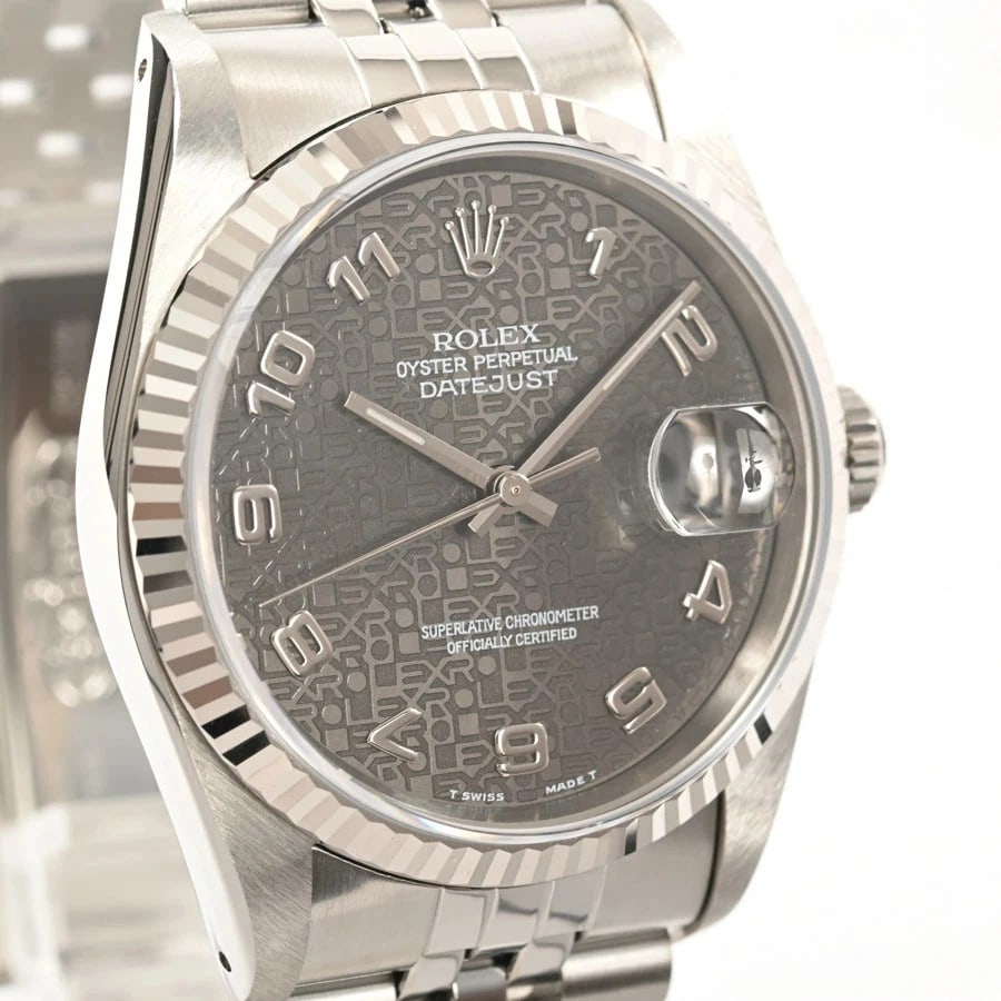 ROLEX DATEJUST GRAY WATCH - 4
