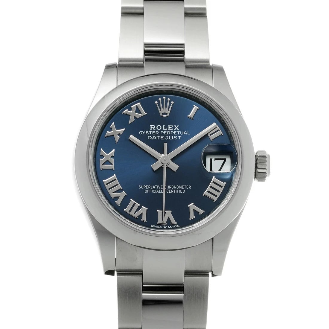 ROLEX DATEJUST BLUE WATCH: Rolex Datejust Blue Watch Brand: ROLEX Type/Style: Wristwatch Material: Band Material Stainless Case Material Sapphire Crystal Color: Dial Color Blue Size: Wrist Size 17.5cm Case Size 31 x 31 mm A
