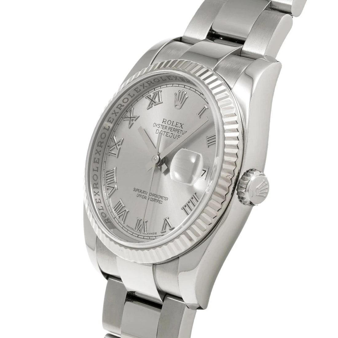 ROLEX DATEJUST SILVER WATCH - 2