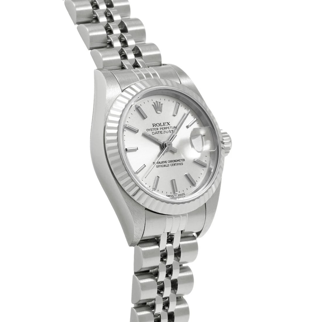 ROLEX DATEJUST SILVER WATCH - 3