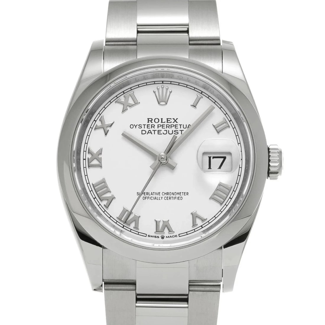 ROLEX DATEJUST WHITE WATCH: Rolex Datejust White Watch Brand: ROLEX Type/Style: Wristwatch Material: Band Material Stainless Case Material Sapphire Crystal Color: Dial Color White Size: Wrist Size 18.5cm Case Size 36 x 36 mm