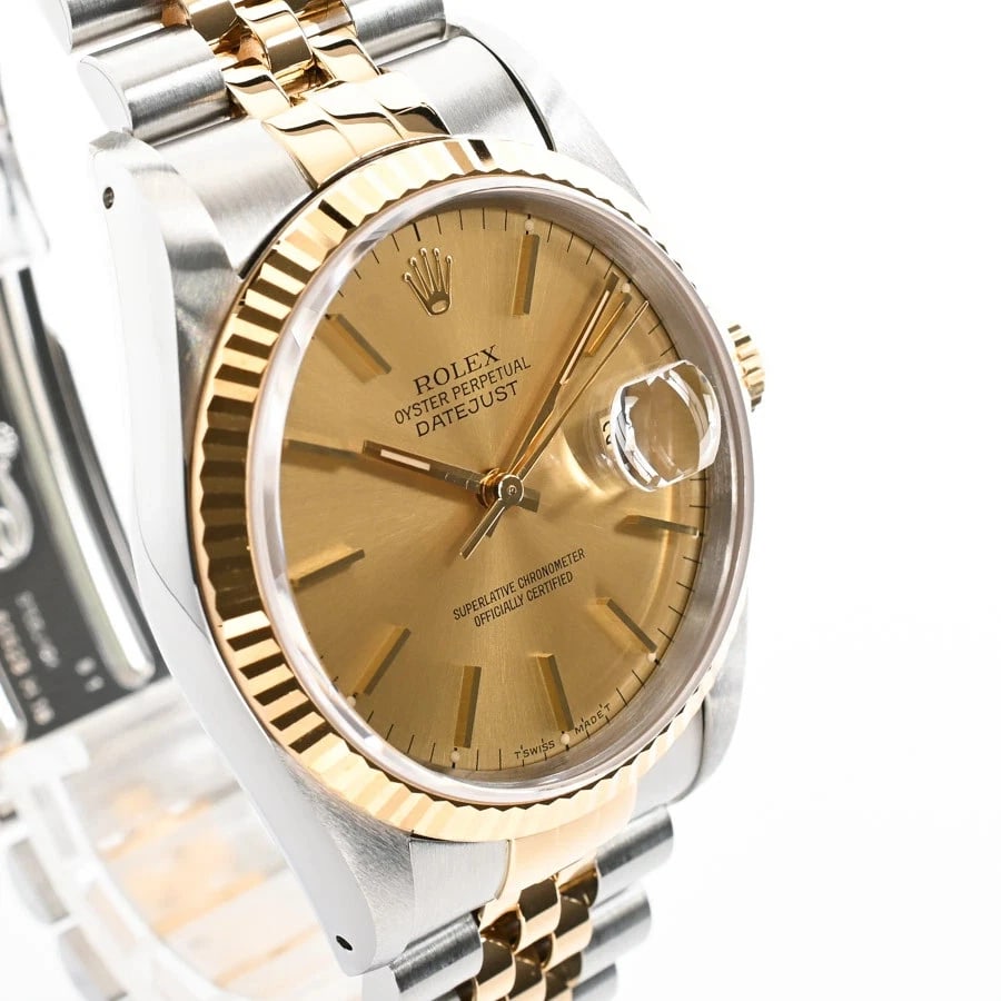 ROLEX YELLOW WATCH - 4