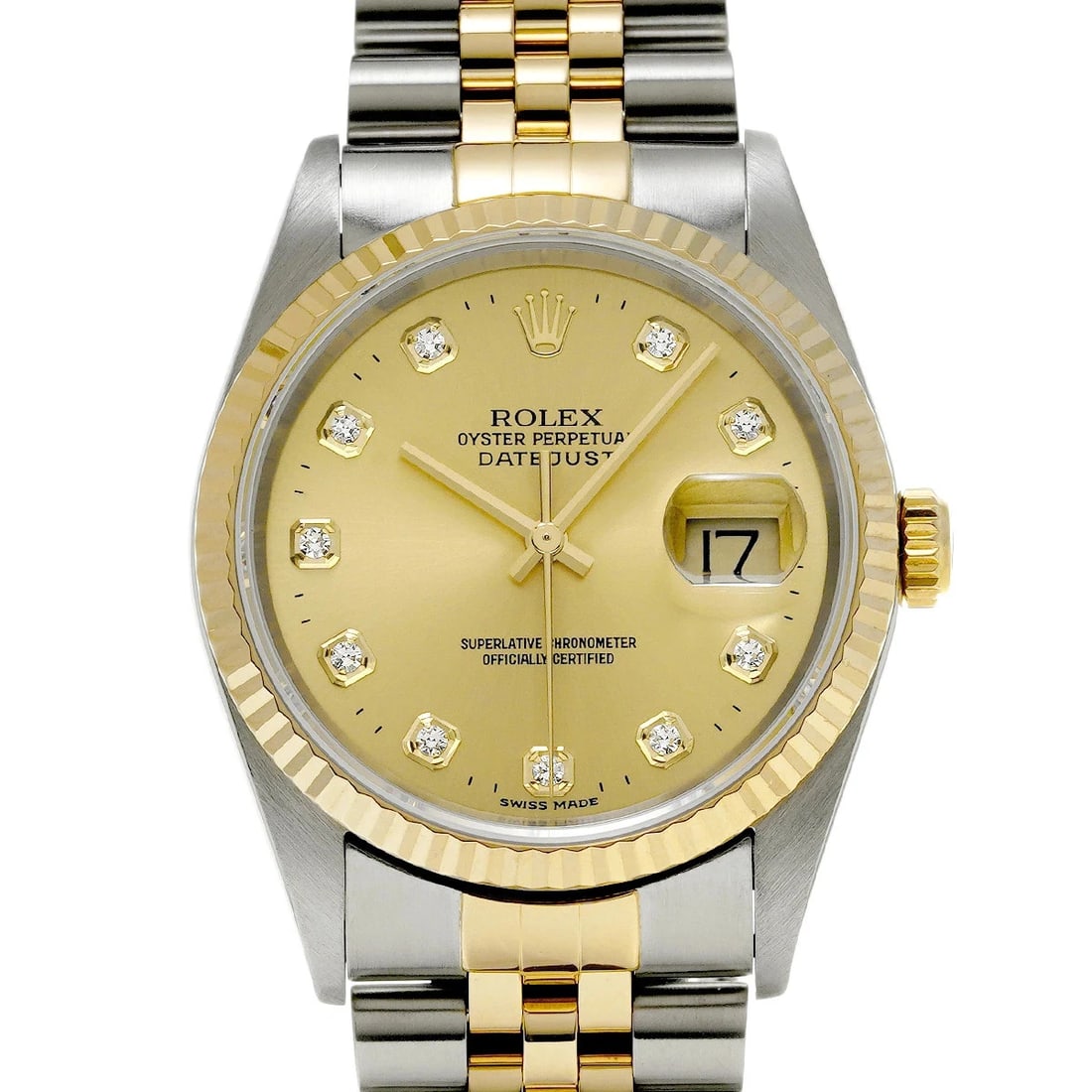 ROLEX DATEJUST WATCH: Rolex Datejust Watch Brand: ROLEX Type/Style: Wristwatch Material: Band Material Stainless Case Material Sapphire Crystal Color: Dial Color Size: Wrist Size 18.5cm Case Size 36 x 36 mm Accessories: