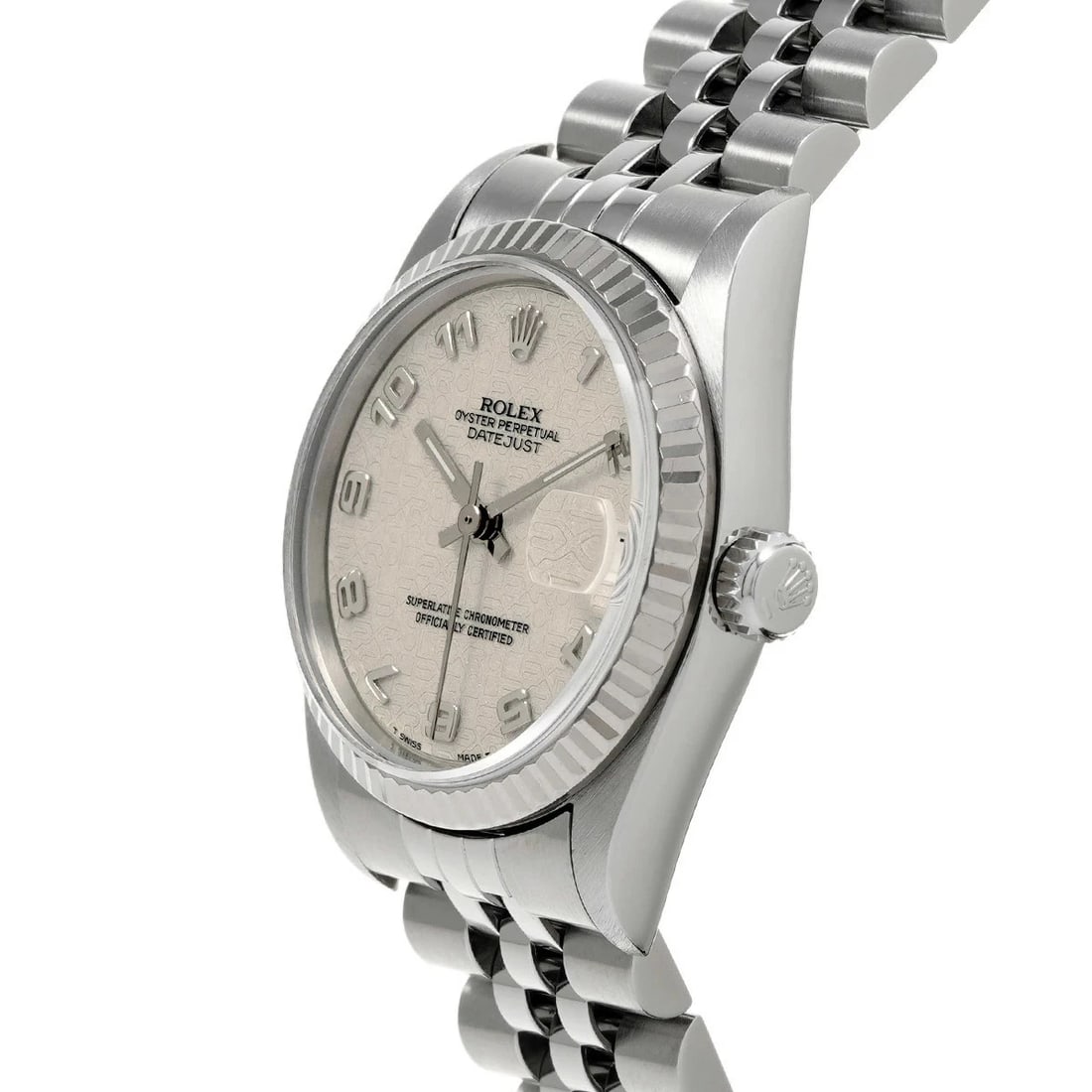 ROLEX DATEJUST IVORY WATCH - 2