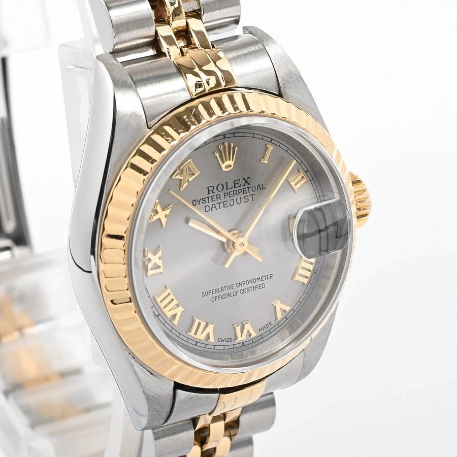 ROLEX DATEJUST GRAY WATCH - 4
