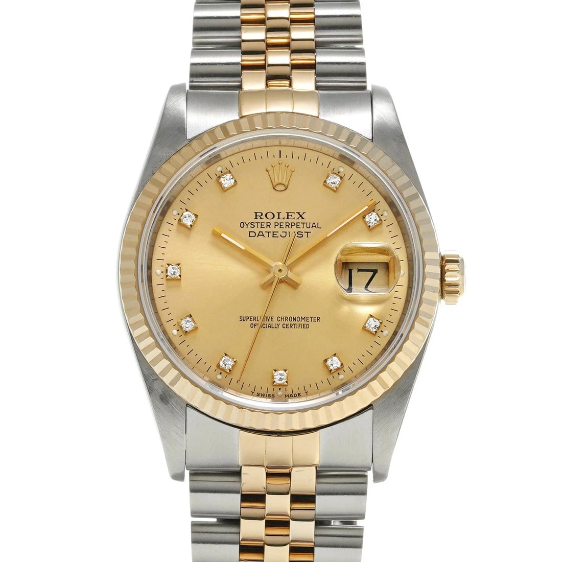 ROLEX DATEJUST WATCH: Rolex Datejust Watch Brand: ROLEX Type/Style: Wristwatch Material: Band Material Stainless Case Material Sapphire Crystal Color: Dial Color Size: Wrist Size 18cm Case Size 36 x 36 mm Accessories: