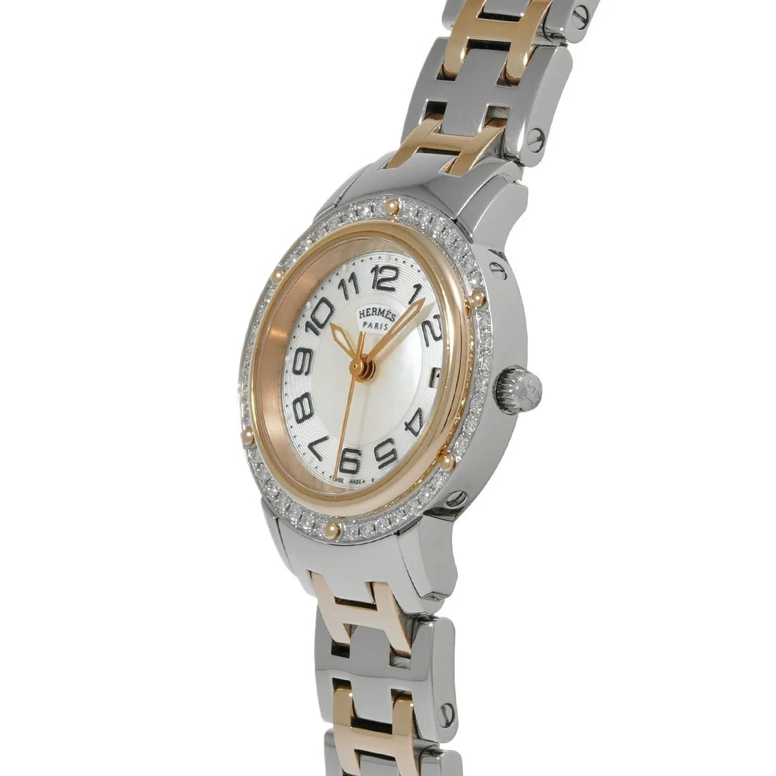 HERMES CLIPPER WHITE WATCH - 2
