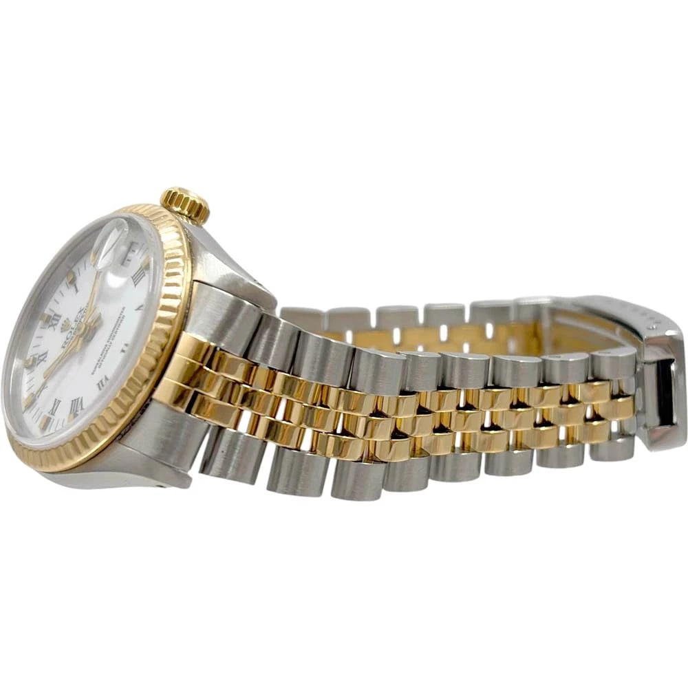ROLEX DATEJUST WHITE WATCH - 5