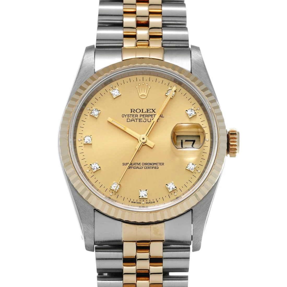 ROLEX DATEJUST WATCH: Rolex Datejust Watch Brand: ROLEX Type/Style: Wristwatch Material: Band Material Stainless Case Material Sapphire Crystal Color: Dial Color Size: Wrist Size 18.5cm Case Size 36 x 36 mm Accessories