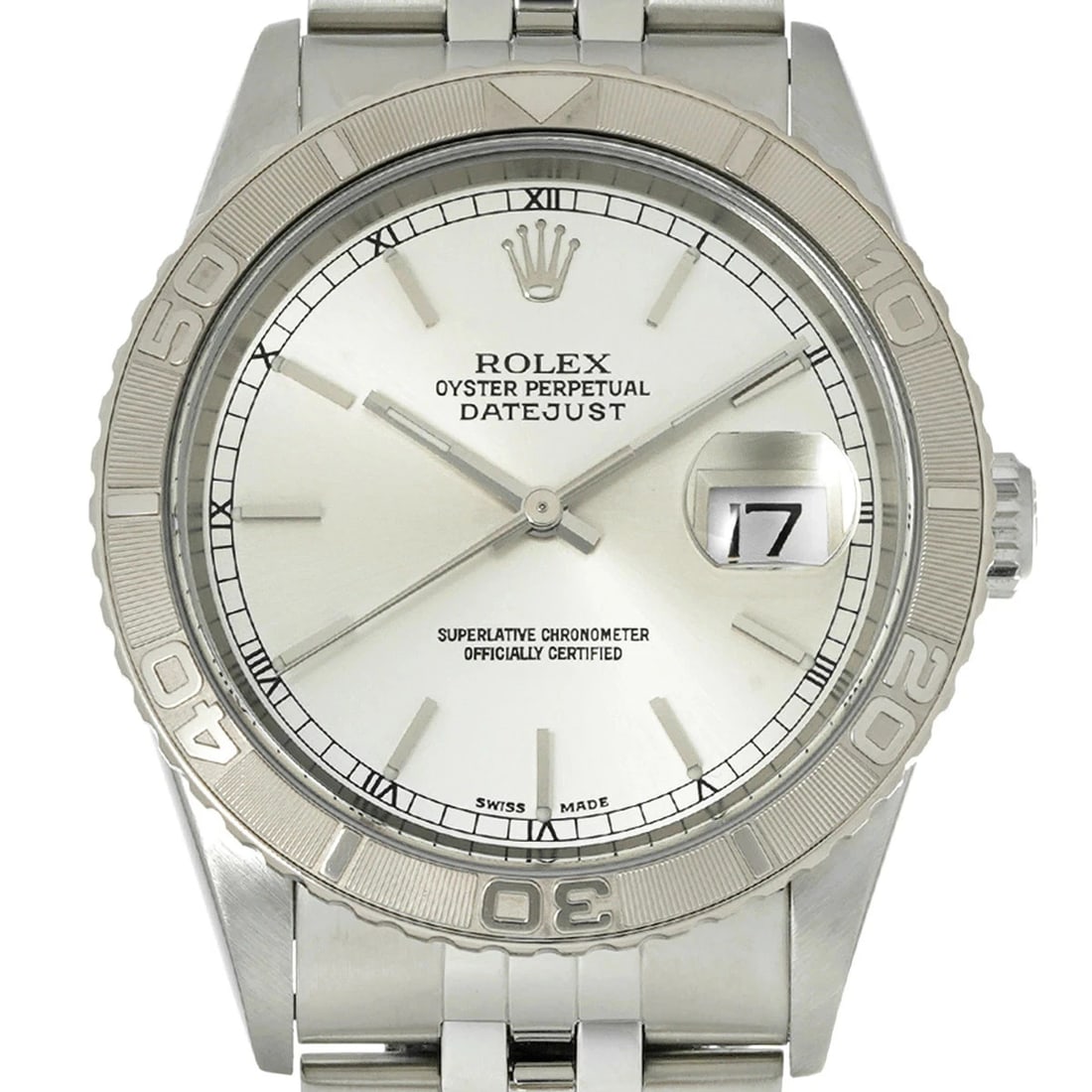 ROLEX DATEJUST THUNDERBIRD SILVER WATCH - 4
