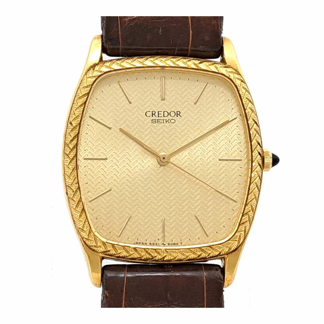 SEIKO GOLD WATCH: Seiko Gold Watch Brand: SEIKO Type/Style: Wristwatch Material: Band Material Yellow Gold Case Material N/A Color: Dial Color Gold Size: Wrist Size 15.5cm?18cm Case Size 30mm Accessories: None