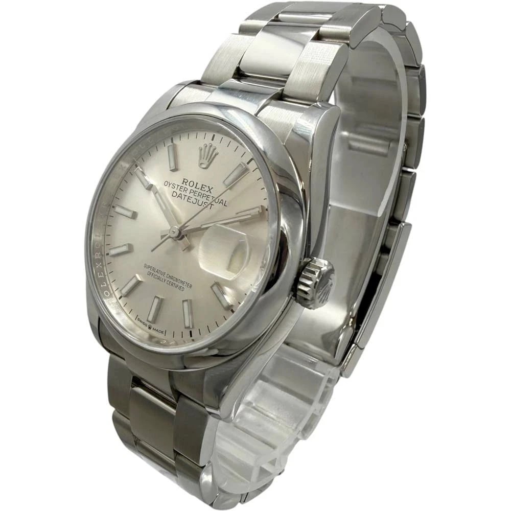 ROLEX DATEJUST SILVER WATCH - 2
