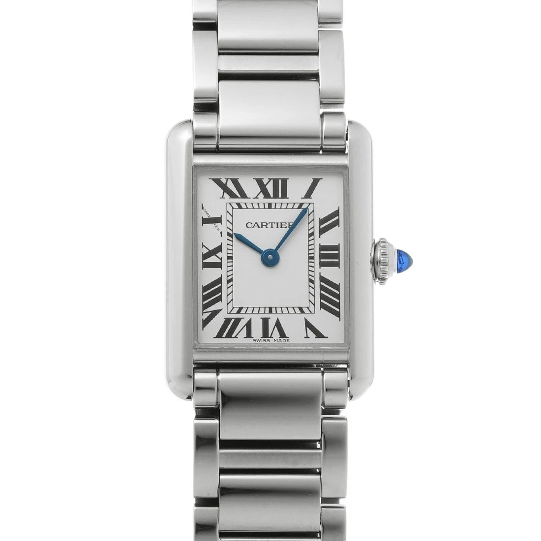 CARTIER TANK MAST SILVER WATCH: Cartier Tank Mast Silver Watch Brand: CARTIER Type/Style: Wristwatch Material: Band Material Stainless Case Material Sapphire Crystal Color: Dial Color Silver Size: Wrist Size 17cm Case Size 29.5 x