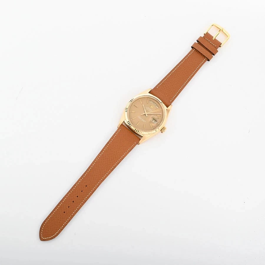 ROLEX DATE YELLOW WATCH - 3
