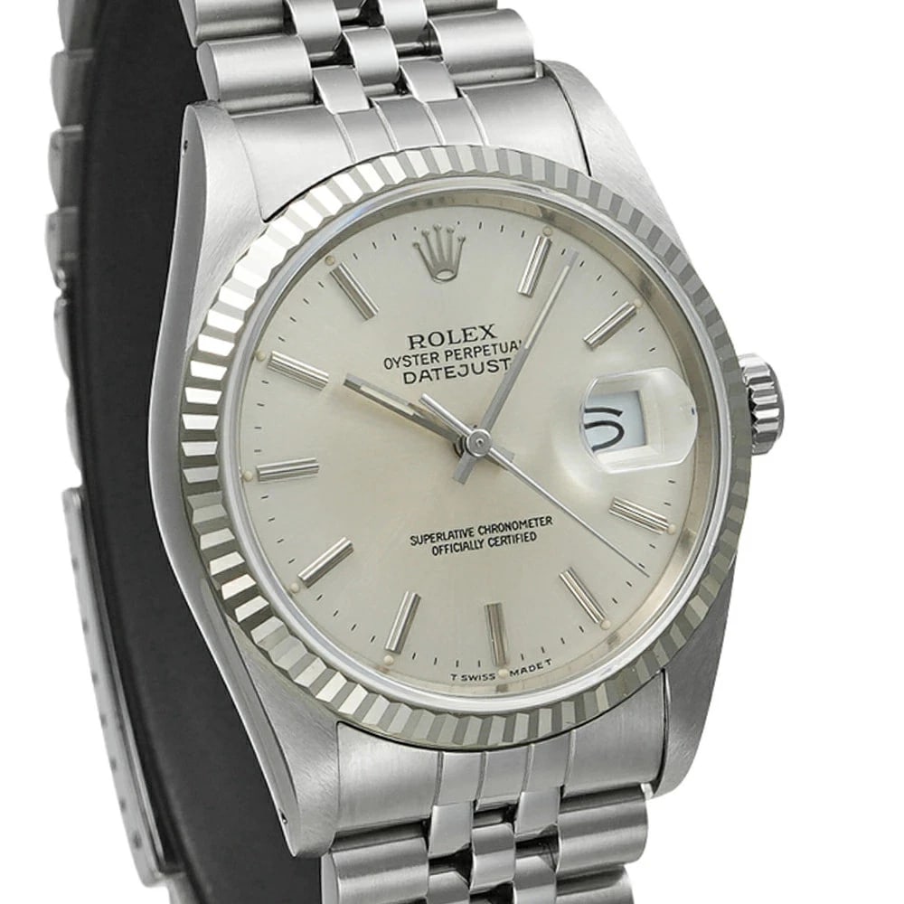 ROLEX DATEJUST SILVER WATCH - 2