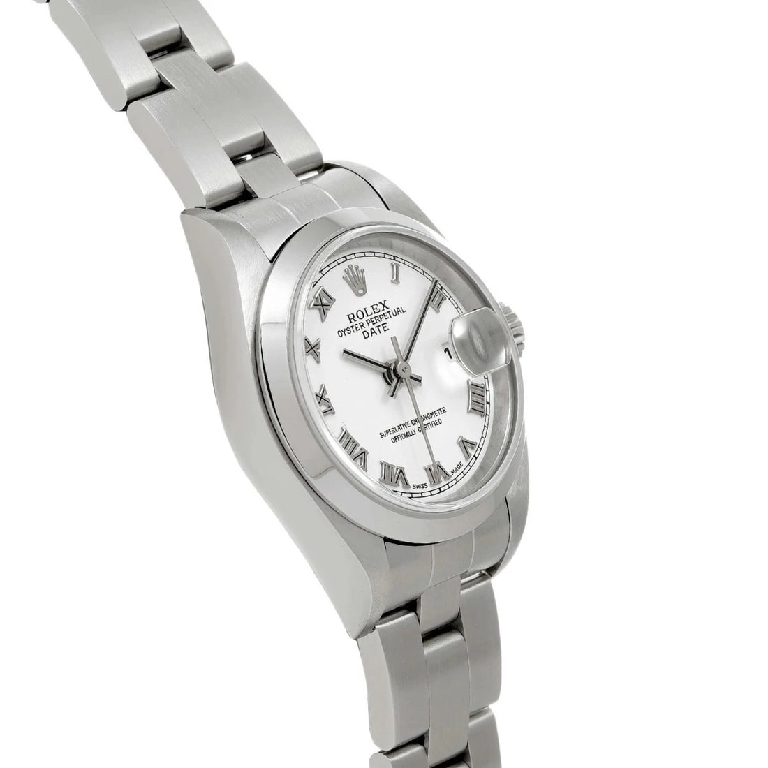 ROLEX DATEJUST WHITE WATCH - 3