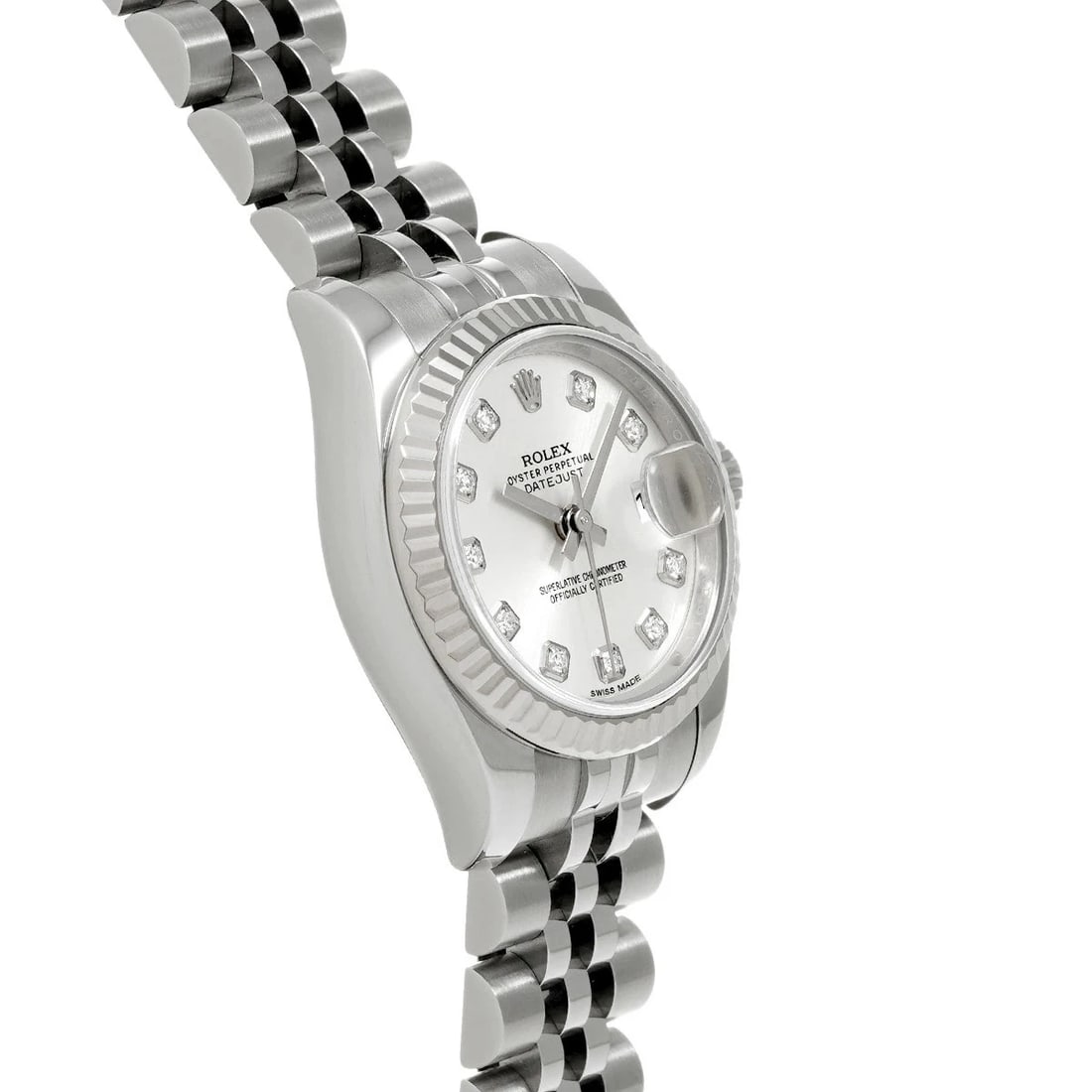 ROLEX DATEJUST SILVER WATCH - 3