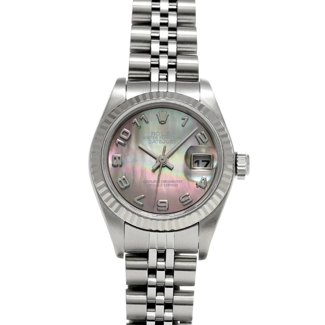 ROLEX DATEJUST BLACK WATCH: Rolex Datejust Black Watch Brand: ROLEX Type/Style: Wristwatch Material: Band Material Stainless Case Material Sapphire Crystal Color: Dial Color Size: Wrist Size 17.5cm Case Size 26 x 26 mm