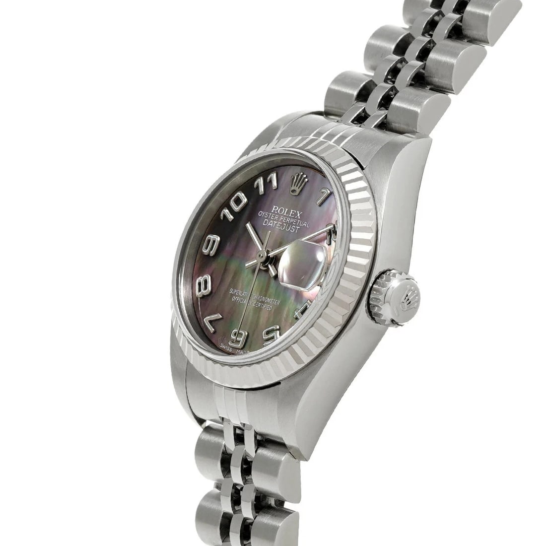 ROLEX DATEJUST BLACK WATCH - 2