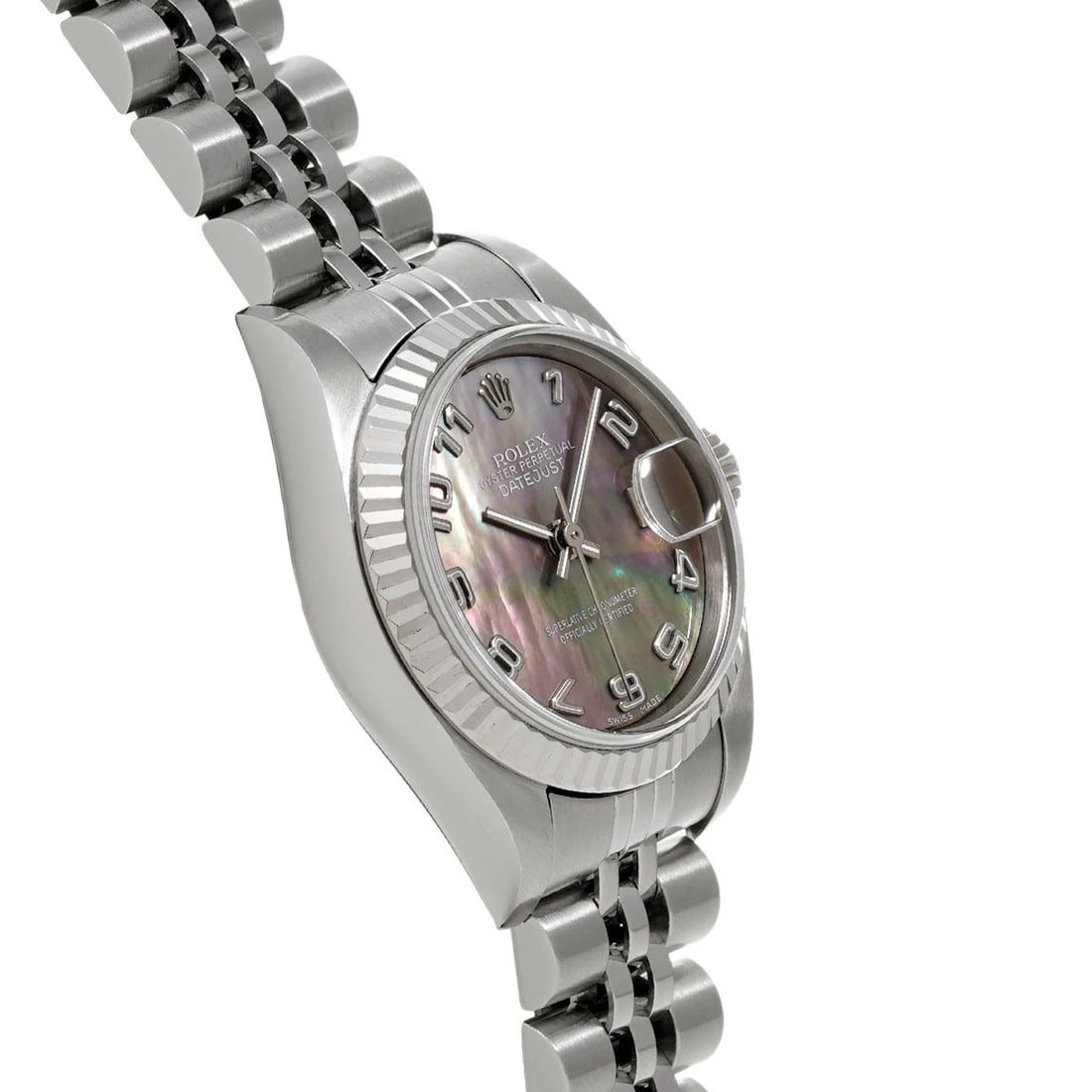 ROLEX DATEJUST BLACK WATCH - 3