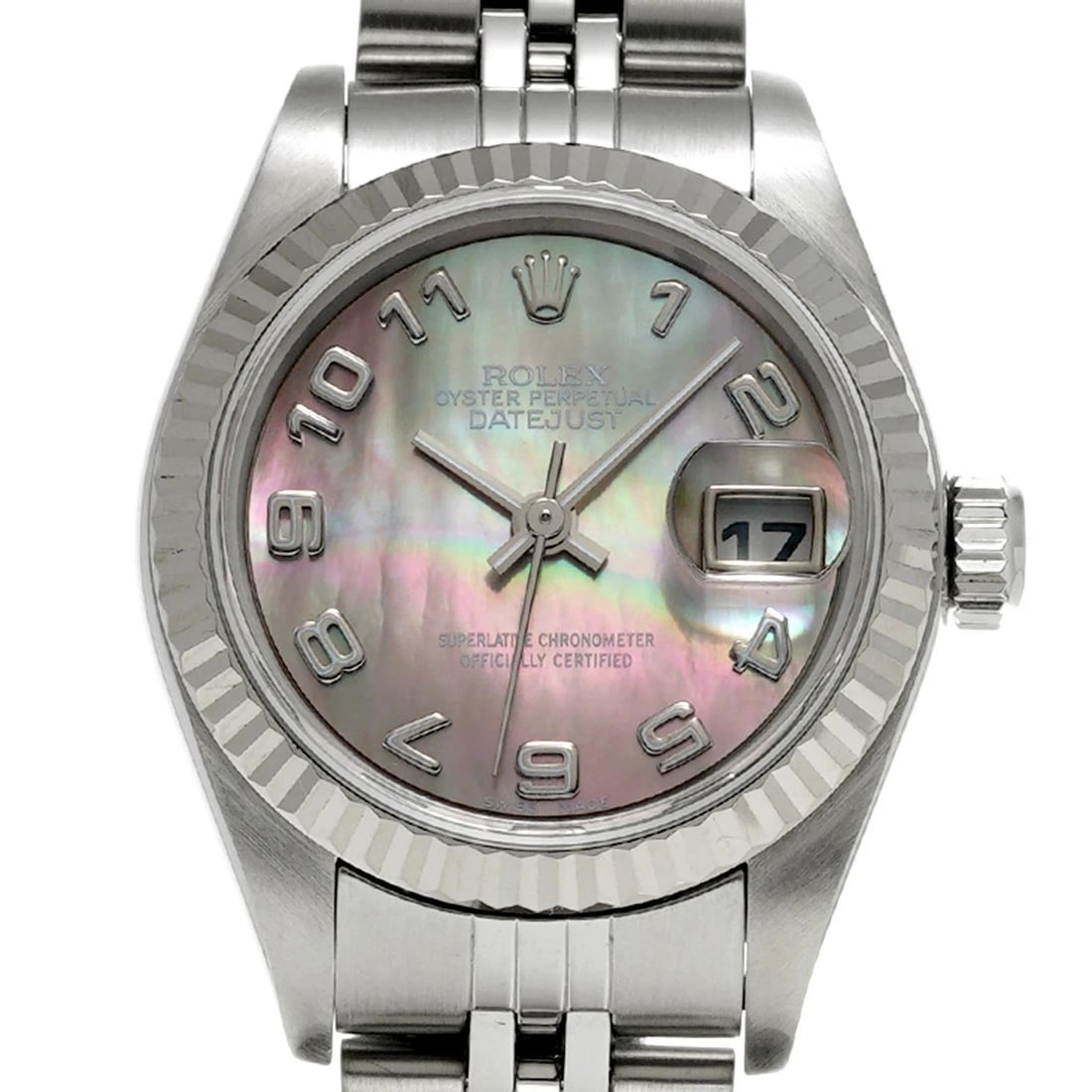 ROLEX DATEJUST BLACK WATCH - 4