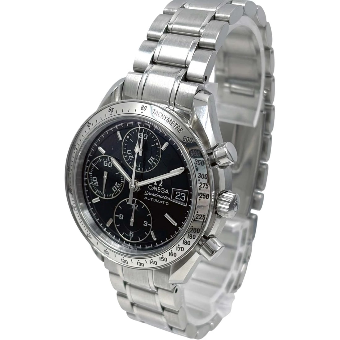 OMEGA SPEEDMASTER BLACK AUTOMATIC WATCH - 2
