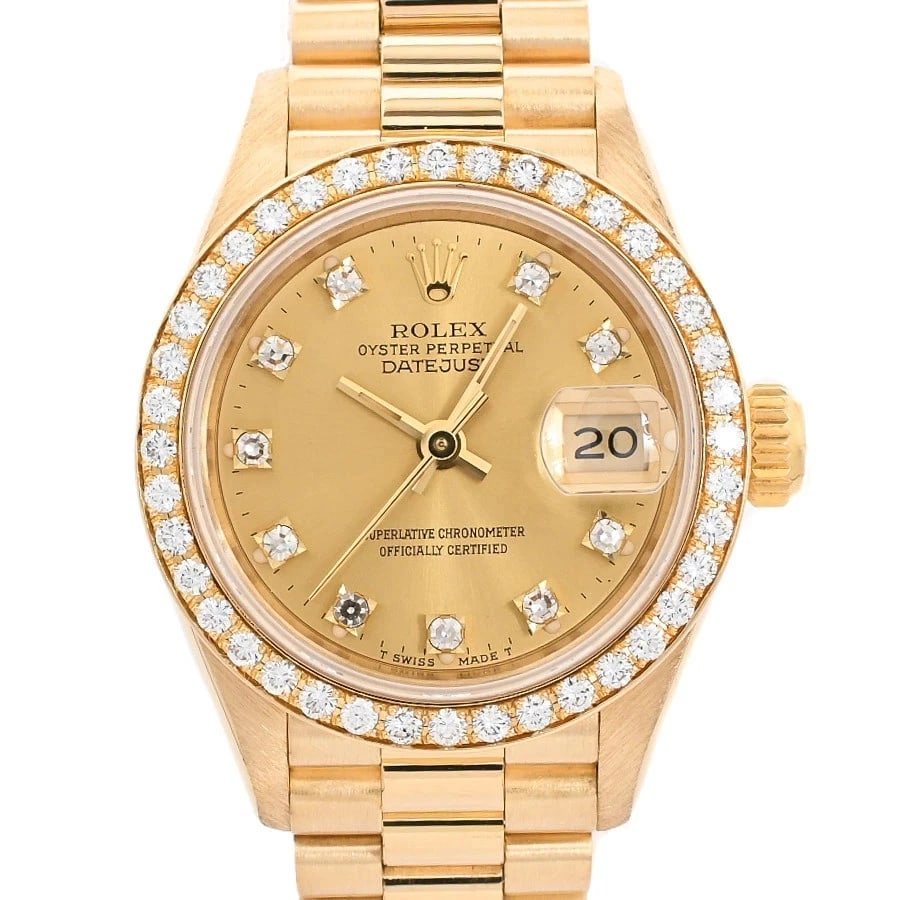 ROLEX DATEJUST YELLOW WATCH: Rolex Datejust Yellow Watch Brand: ROLEX Type/Style: Wristwatch Material: Band Material Yellow Gold/ Case Material N/A Color: Dial Color Size: Wrist Size 16cm Case Size 26mm Accessories: None