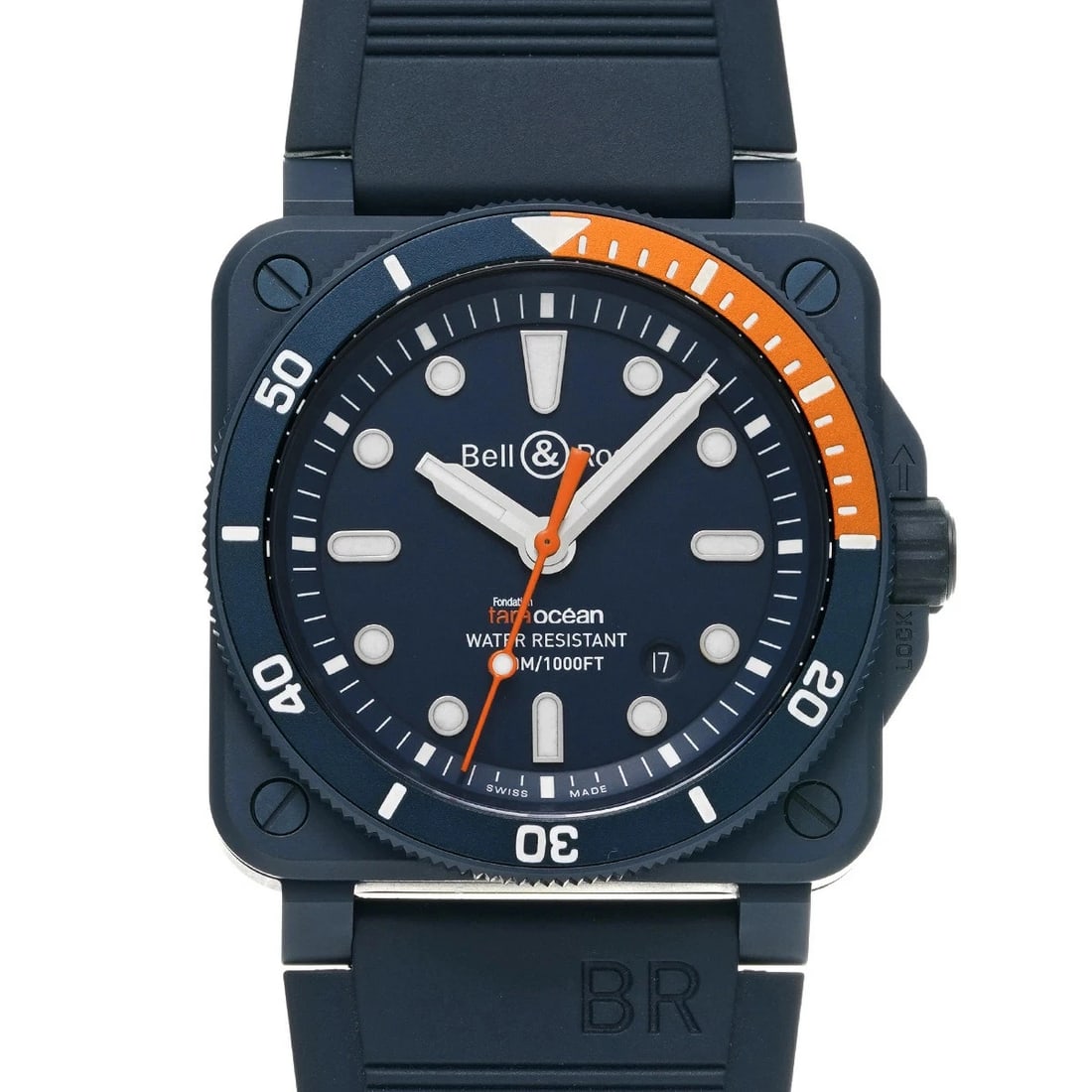 BELL & ROSS WATCH BLUE WATCH: Bell & Ross Watch Blue Watch Brand: BELL & ROSS Type/Style: Wristwatch Material: Band Material Ceramic Case Material Sapphire Crystal Color: Dial Color Blue Size: Wrist Size 19.5cm Case Size 42 x 42