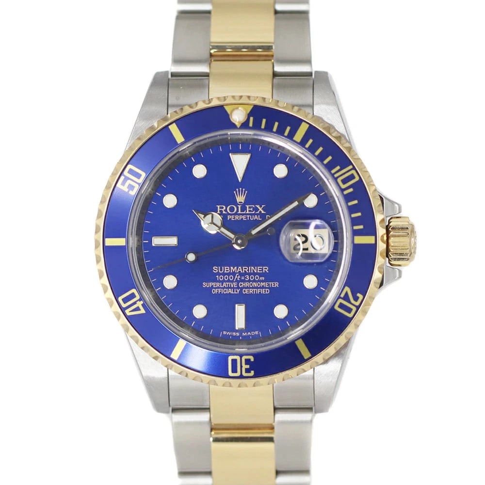 ROLEX SUBMARINER DATE BLUE WATCH: Rolex Submariner Date Blue Watch Brand: ROLEX Type/Style: Wristwatch Material: Case Material N/A Band Material N/A Color: Dial Color Blue Size: Wrist Size 19cm Case Size 40mm Accessories: None