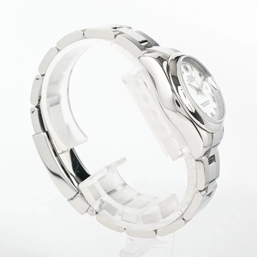 ROLEX DATEJUST WHITE WATCH - 3