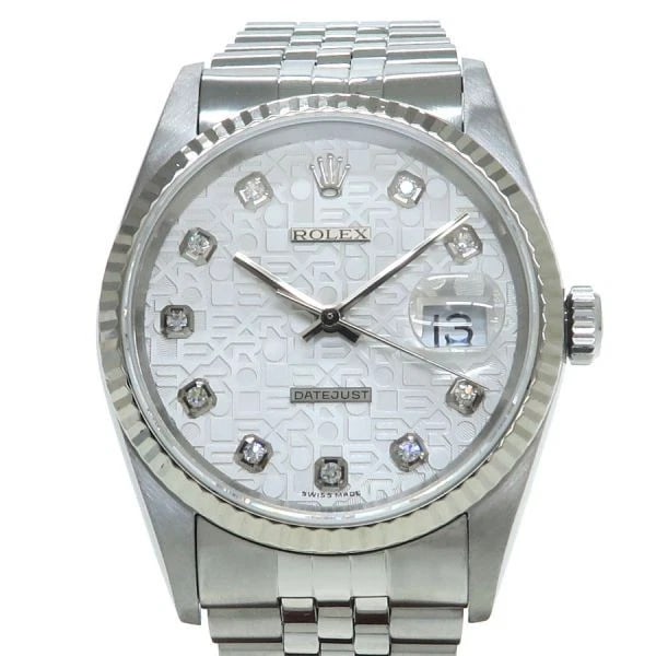 ROLEX DATEJUST WATCH: Rolex Datejust Watch Brand: ROLEX Type/Style: Wristwatch Material: Band Material Ss Stainless Steel / Wg White Gold Case Material N/A Color: Dial Color Size: Wrist Size 17.5cm Case Size 36mm Acces