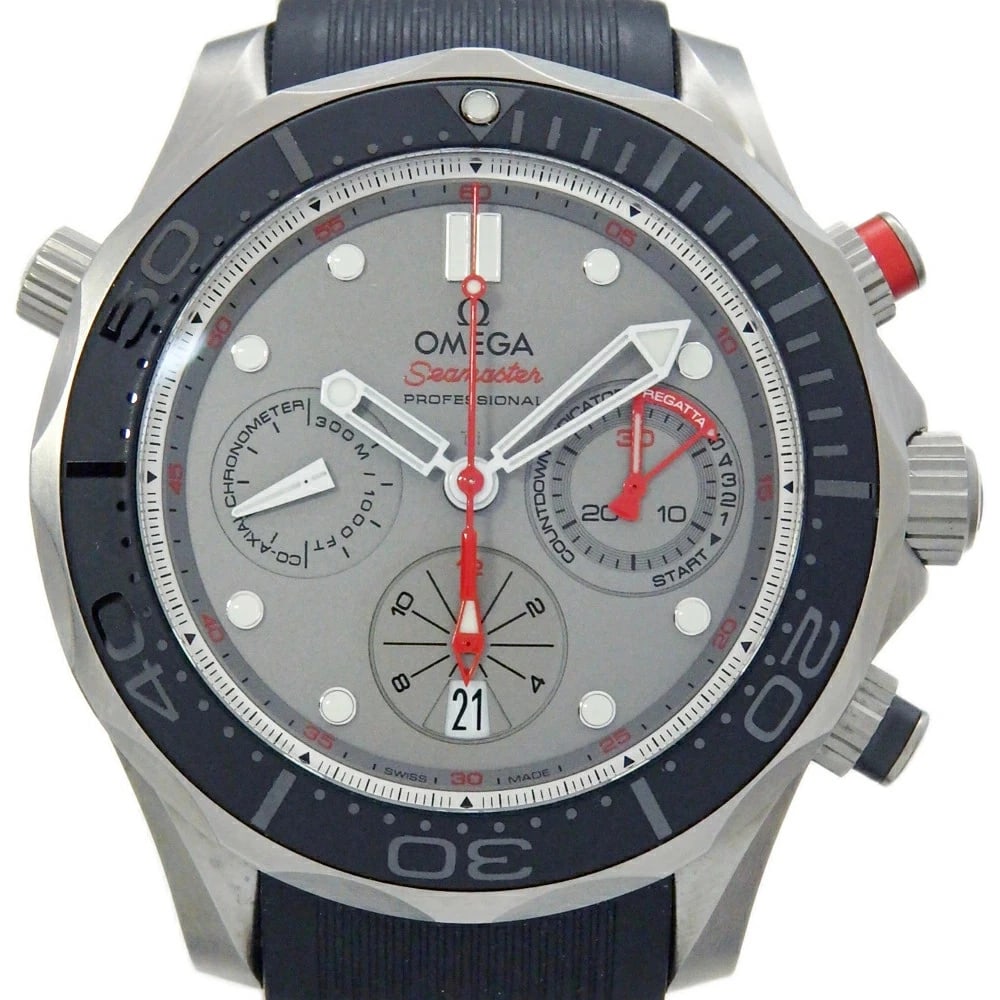 OMEGA SEAMASTER WATCH: Omega Seamaster Watch Brand: OMEGA Type/Style: Wristwatch Material: Band Material Ti/Rubber Case Material N/A Color: Dial Color Size: Wrist Size 15.5-20cm Case Size 44mm Accessories: None
