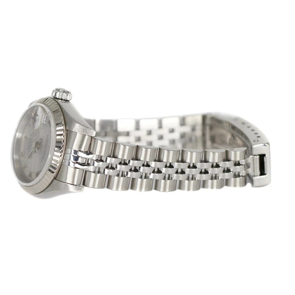 ROLEX DATEJUST SILVER WATCH - 4