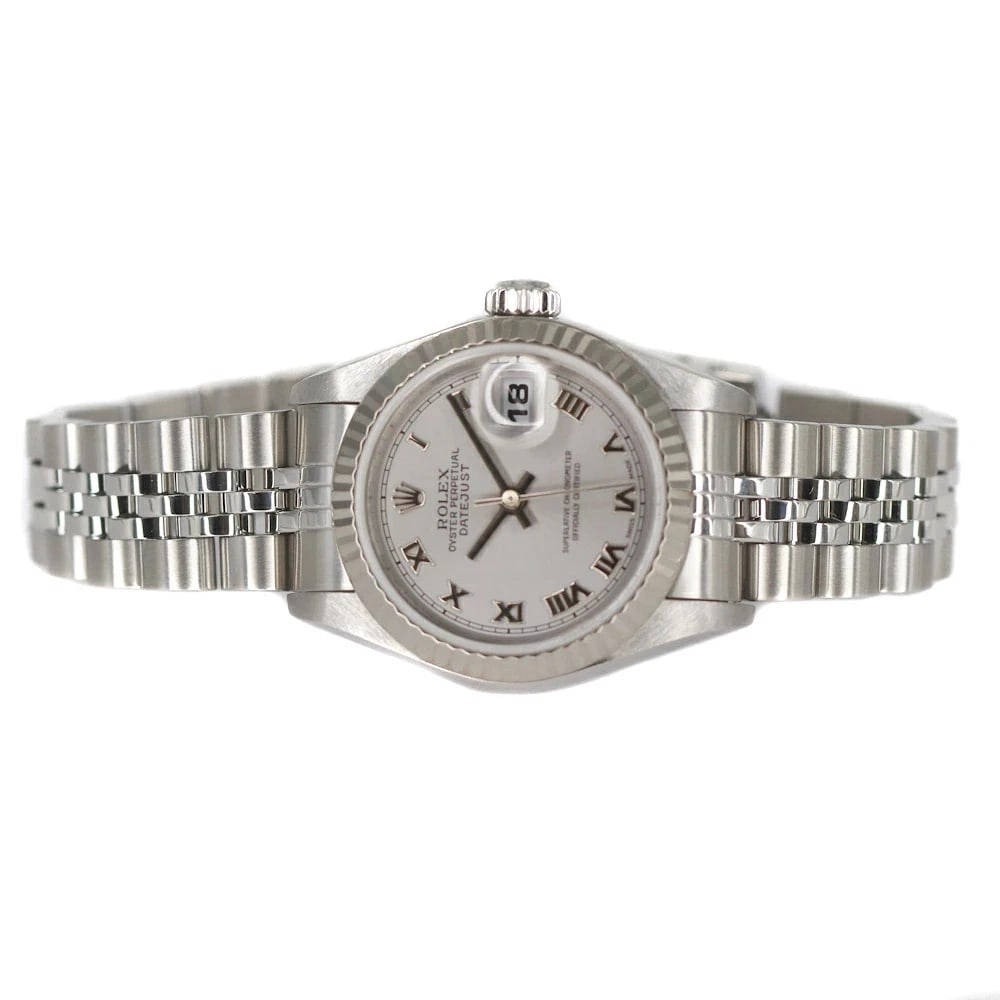 ROLEX DATEJUST SILVER WATCH - 6