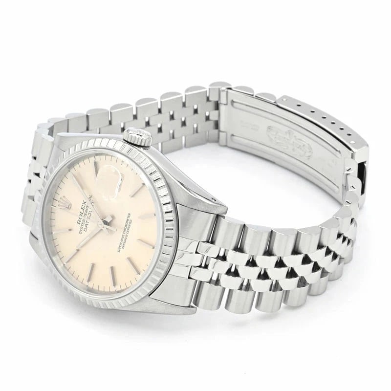 ROLEX DATEJUST SILVER WATCH - 2