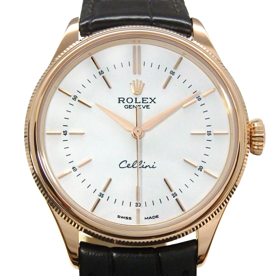 ROLEX WATCH LEATHER WATCH: Rolex Watch Leather Watch Brand: ROLEX Type/Style: Wristwatch Material: Band Material K18Rg/Leather Case Material N/A Color: Dial Color Size: Wrist Size 16-19.5cm Case Size 39mm Accessories: None