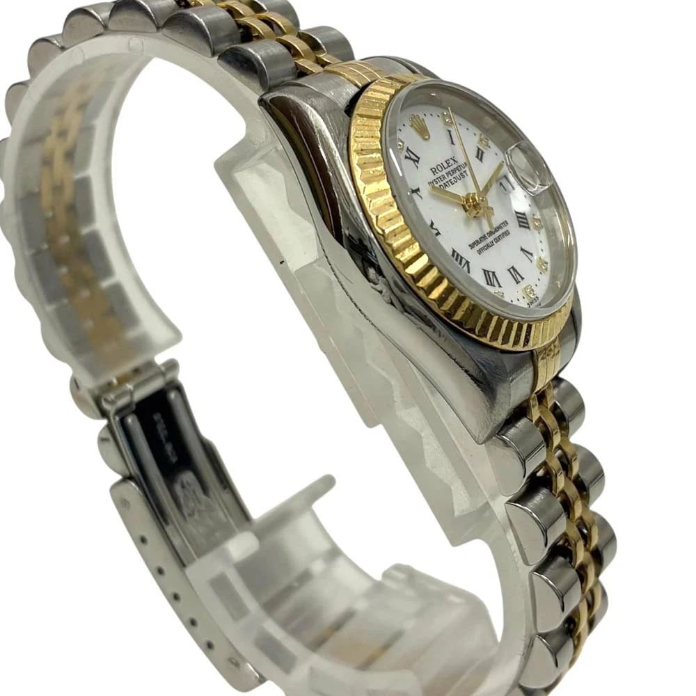 ROLEX DATEJUST SILVER WATCH - 3